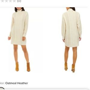 Crown & Ivy Cream Sweater Dress